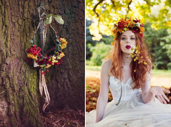Hochzeit - Autumn Woodland Wedding Inspiration
