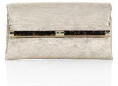 Mariage - Diane von Furstenberg Metallic Leather Envelope Clutch