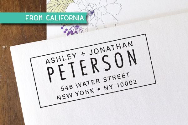 Mariage - CUSTOM ADDRESS STAMP with proof from usa, Eco Friendly Self-Inking stamp, rsvp address stamp, custom stamp, custom address stamp stamper 101
