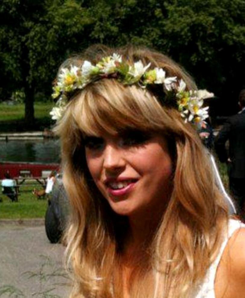 Wedding - bride headpiece, wedding accessories daisy flower crown natural style with green brown rustic summer hair accessory hippie headwreath