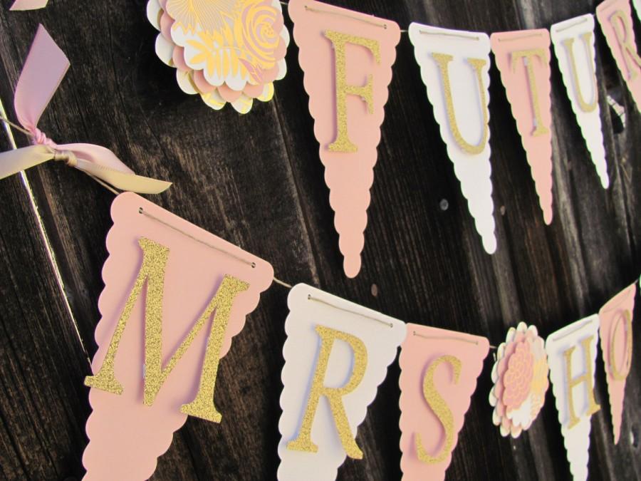 Hochzeit - Custom Bridal Shower Banner. Wedding Shower Banner