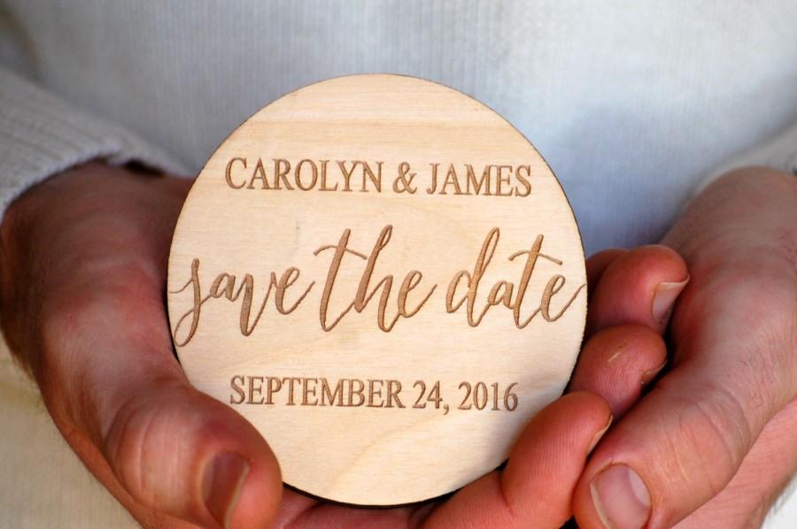 Save the Date Wedding Invitation Magnets Elegant