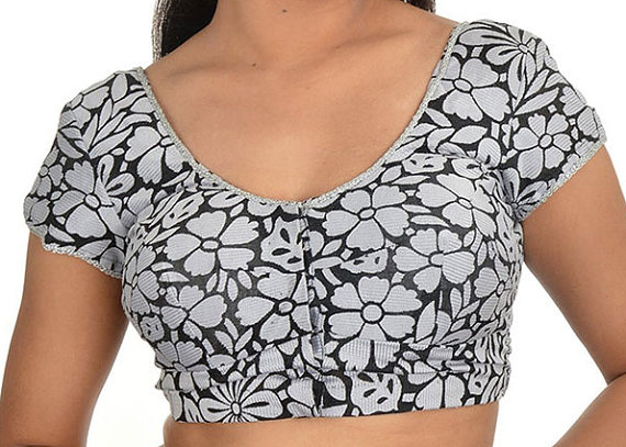 Mariage - Braso Readymade Blouse with beautiful flower print available in all sizes