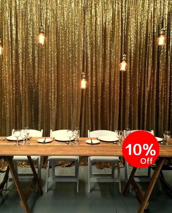 Wedding - SALE, Gold Sequin Backdrop, Sequin fabric backdrop, Photography backdrop, Custom size and color.