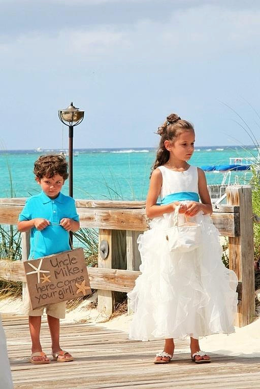 Wedding - FLOWER GIRL Basket - Personalized, Natural, Neutral Wedding Party Decor, Gift, Accessories - Outdoor, Beach, Rustic, Destination Wedding