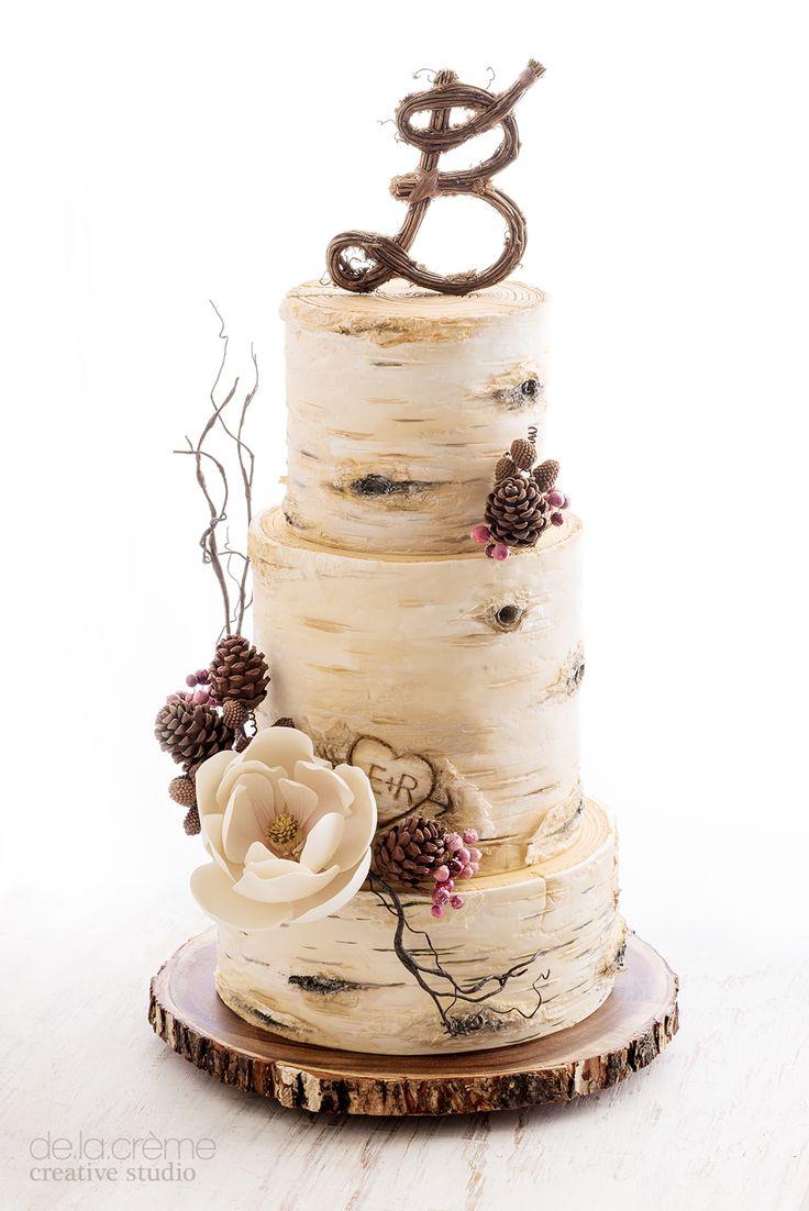 Hochzeit - Birch Tree Wedding Cake
