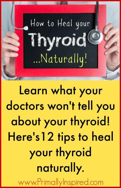 Hochzeit - 12 Tips To Heal Your Thyroid Naturally
