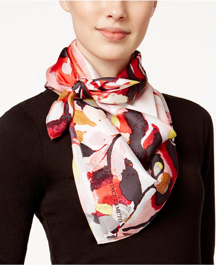 زفاف - Vince Camuto Water Blooms Silk Square Scarf