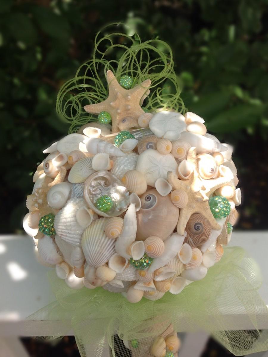 زفاف - Starfish Bouquet, Sea Shell Bouquet, Coastal Bouquet, Destination Wedding