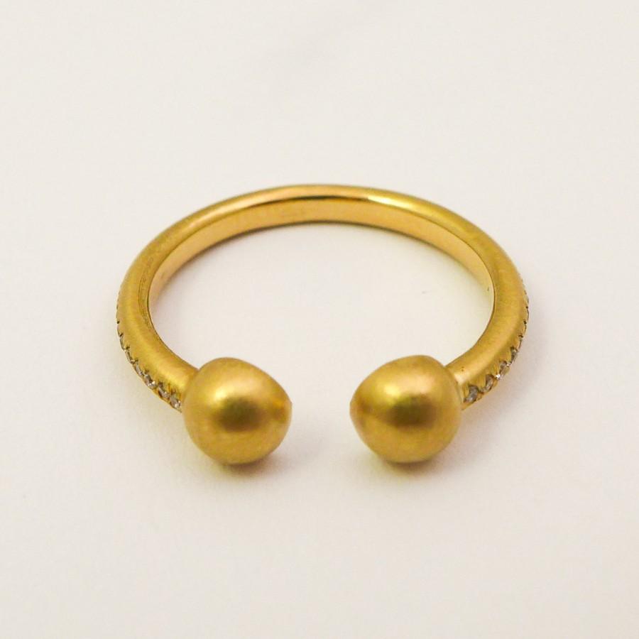 Свадьба - Alternative engagement ring, Diamonds wedding band, Unique engagement band, Modern engagement ring, Open gold ring for women, Modern jewelry