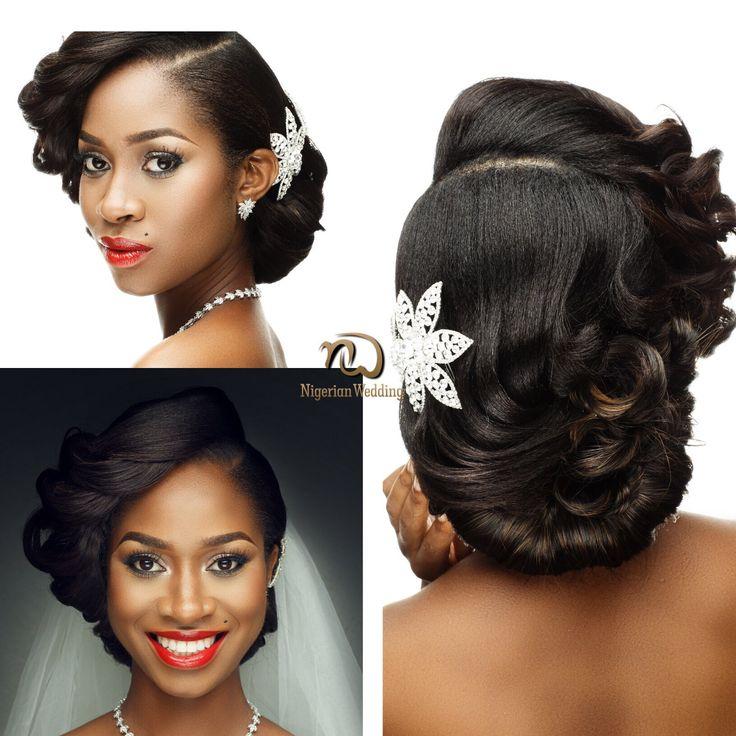 Hochzeit - Nigerian Wedding Presents Gorgeous Bridal Hair & Makeup Inspiration By Unique Berry Hairs & Dave Sucre 