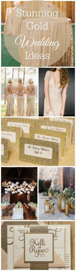 زفاف - 15 Stunning Gold Wedding Ideas
