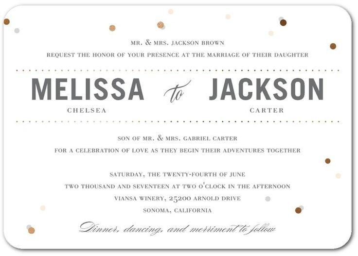 Mariage - Lightly Dotted - Signature Foil Wedding Invitations In Cashmere Pink Or Mint 