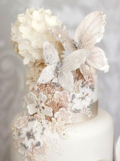 Mariage - Special Handmade Butterfly Cake
