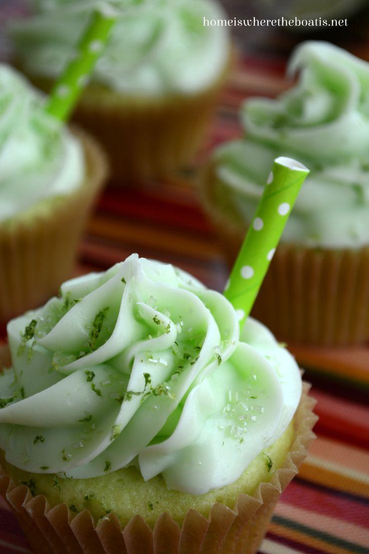 Hochzeit - Delicious Key Lime Margarita Cupcakes