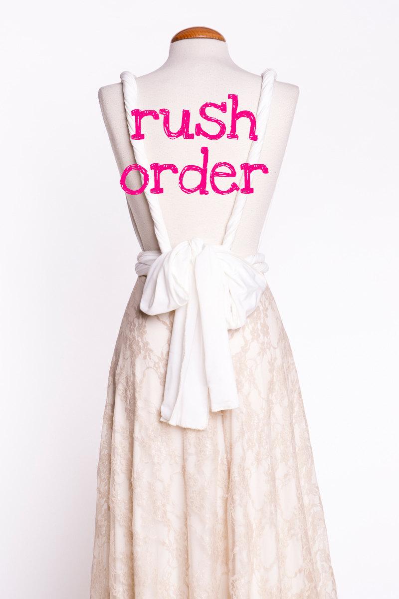 Hochzeit - Rush order for wedding dress, Rush for Boho Wedding Dress, Rush for wedding gown, boho bridal gown, Lace Wedding dress, Bridal Gown