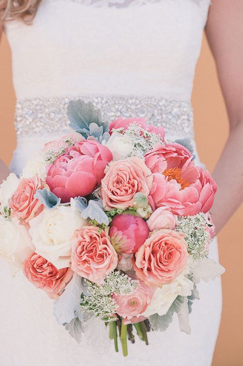 Свадьба - A Coral And Gold Rooftop Wedding In Florida