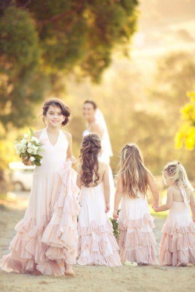Hochzeit - Pink Frock-Flower Girl Dress