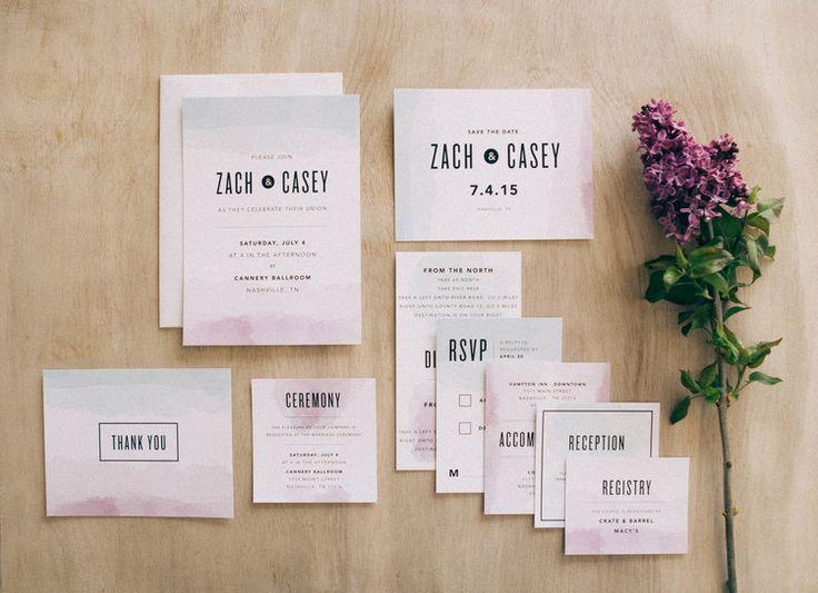 Hochzeit - Sponsored Post // Basic Invite – The Perfectly Unique, Totally You, Custom Designed Wedding Invitation