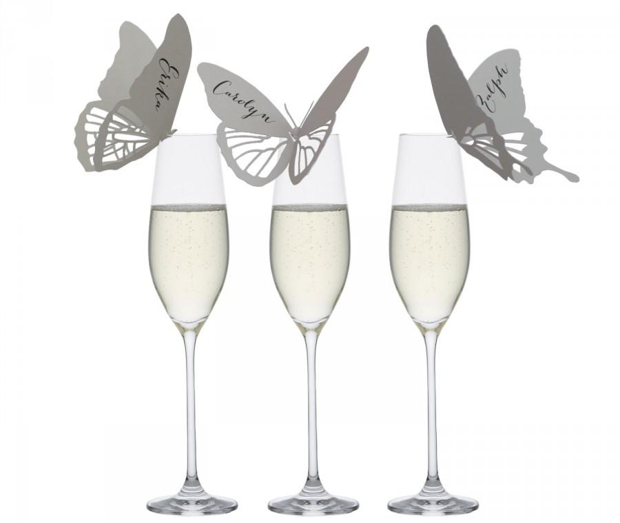 زفاف - 20% OFF - Butterfly Place Cards - wedding, marriage, escort card, table number, reception, seating chart, monarch, butterflies, laser cut