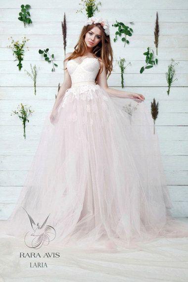 Свадьба - Princess Wedding Dress LARIA, , Wedding Dress, Blush Wedding Dress, The Princess Bride, Princess Gown, Pink Wedding Dress, Bridal Dress