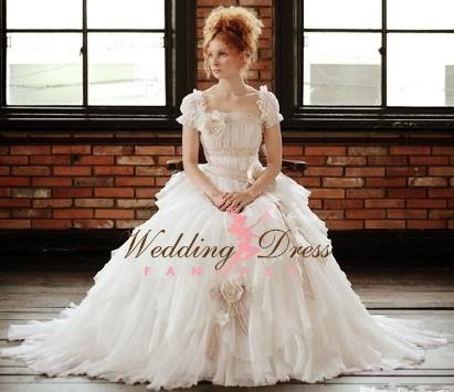 Hochzeit - Romantic Rustic Wedding Dress Handmade from Award Winning Bridal Dressmaker in New Jersey