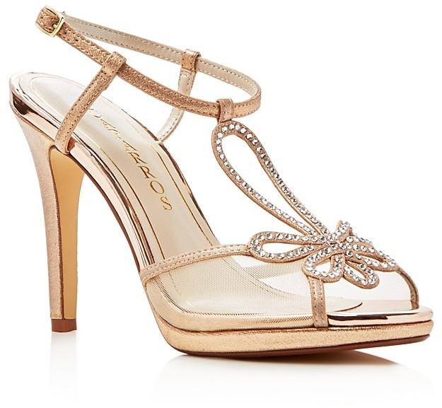 Hochzeit - Caparros Claudia Metallic Platform High Heel Sandals