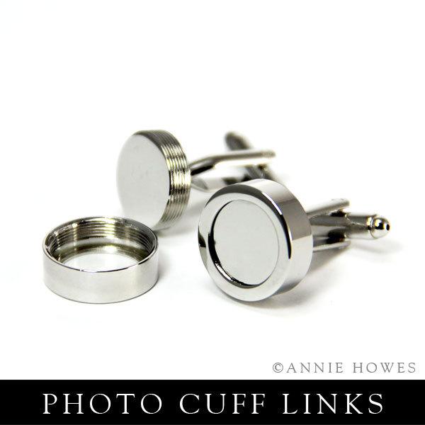 Hochzeit - Make Photo CUFF LINKS. What to Give your Guy. Create Your Own custom Cuff Links.