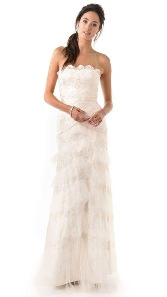 Hochzeit - Long Dove Bridal Dress