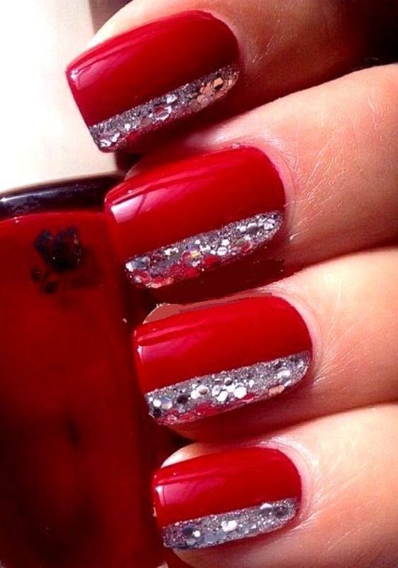 Hochzeit - Red Nails Design