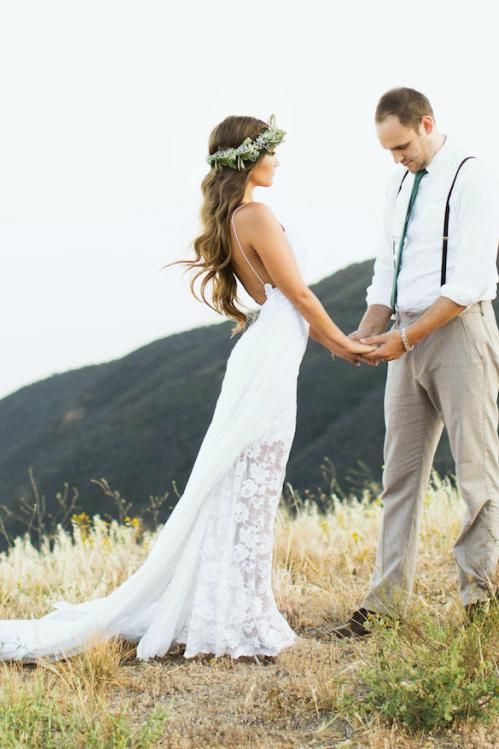 Hochzeit - Beach Wedding Dress Summer Outdoor