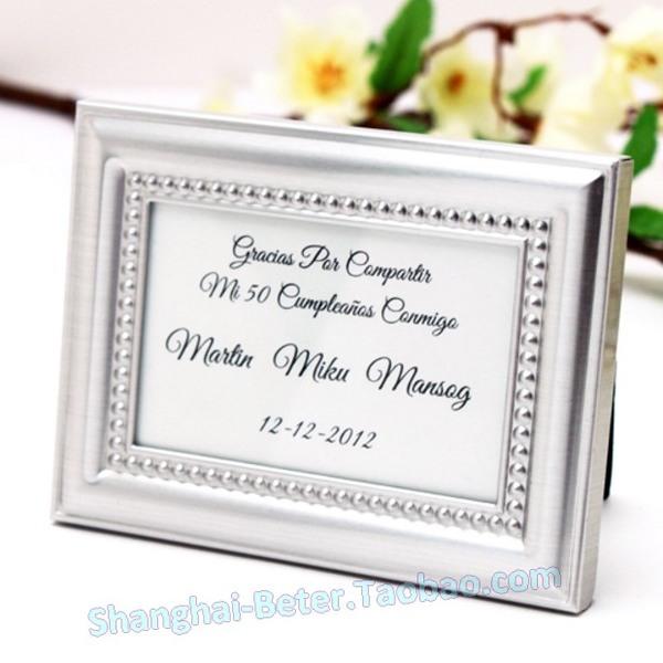 زفاف - 欧式婚礼餐桌布置 浪漫珠点小相框,浪漫婚礼礼品WJ015/A席位卡