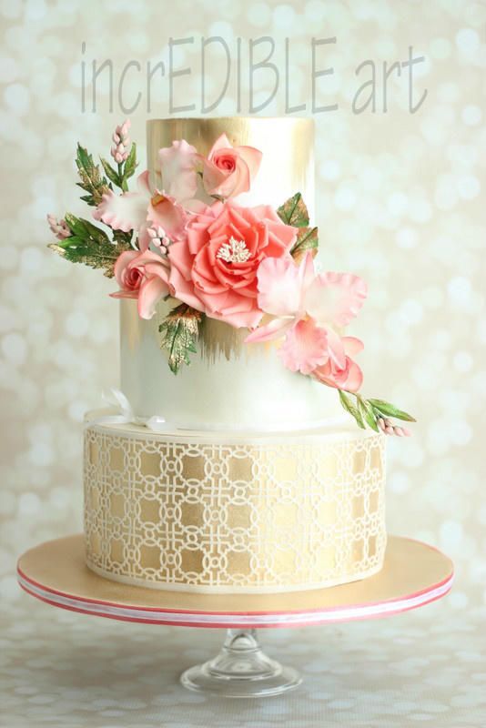 Hochzeit - "Mesmerize"- Wedding Cake