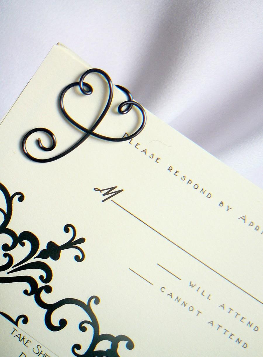 Свадьба - Invitation Lovee, Elegant Fastener For Invitation Paper, Choose Wedding Colors