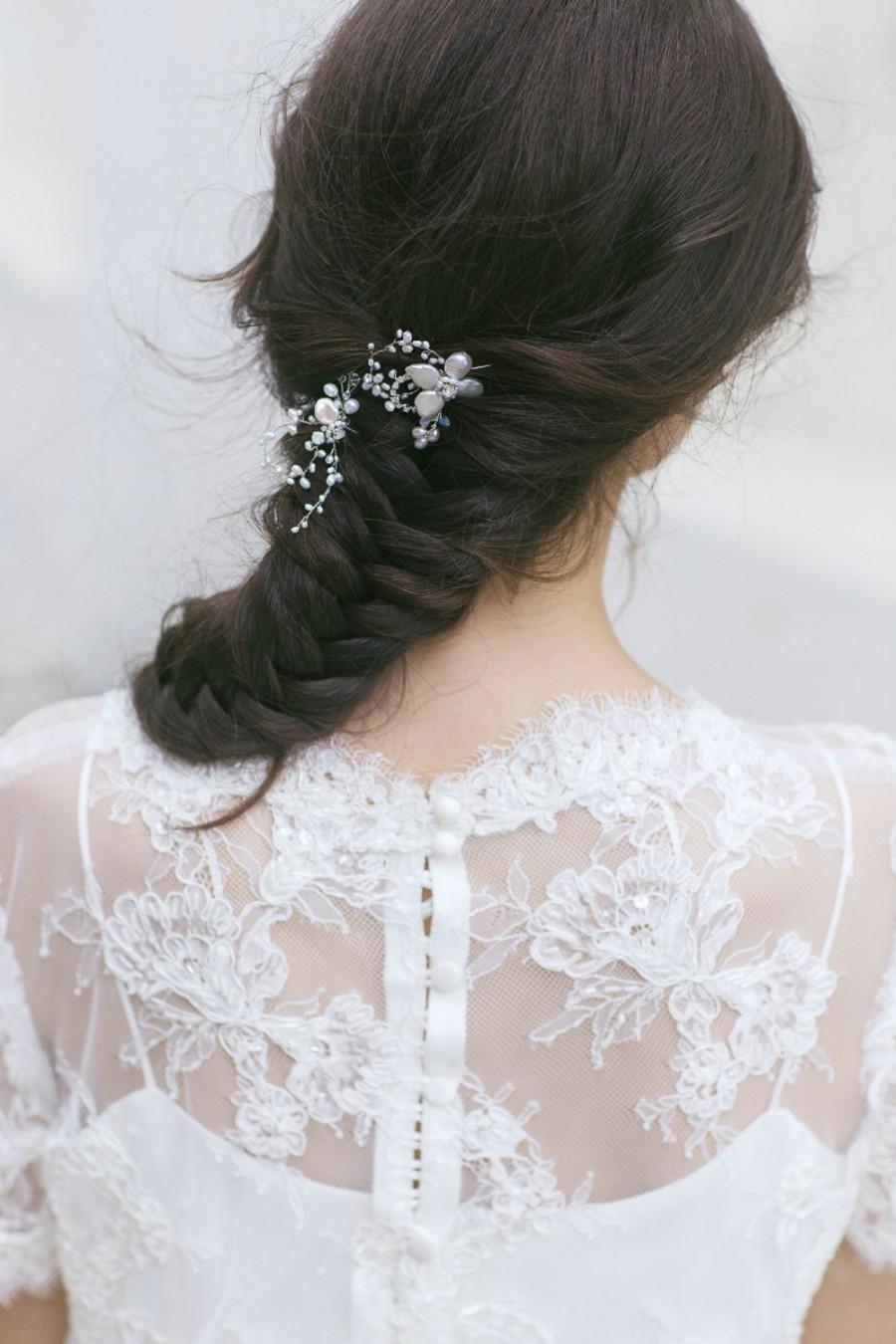 Wedding - Wedding Hair Pins, Bridal Hair Pins, Wedding Hair Accessories,  Pearl Hair  Pins, Ivory Pearl Hair Pins ,Petite Floral  Pins
