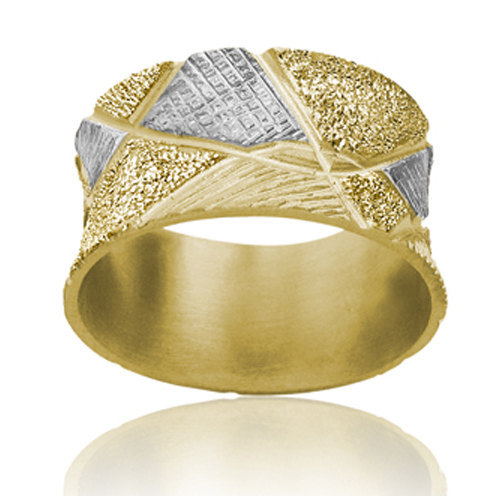 زفاف - Unique Wedding Ring, Wedding band, woman wedding ring, band ring, Wide ring, Width ring, Multicolor ring, glitter ring, Texture ring