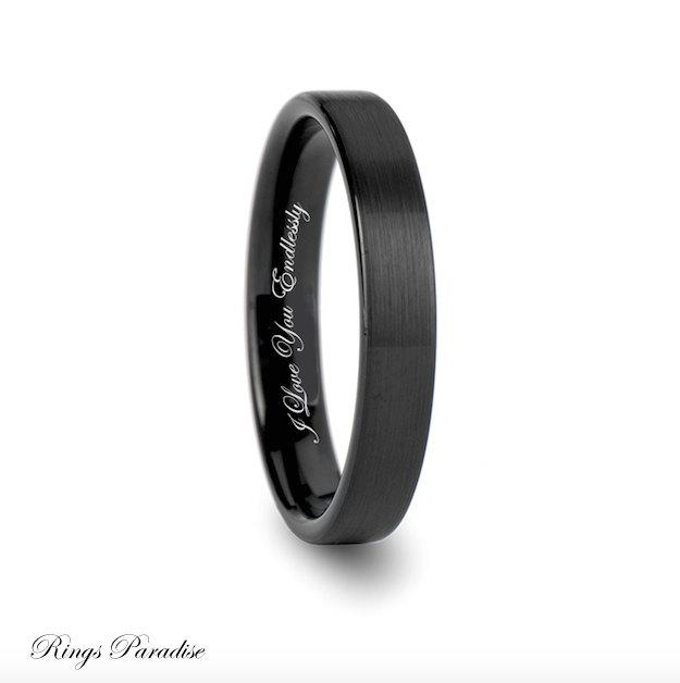 Свадьба - Tungsten Wedding Band, Anniversary Rings, His and Her Promise Rings, Tungsten Rings, Wedding Band, Tungsten Carbide, Wedding Ring, Tungsten