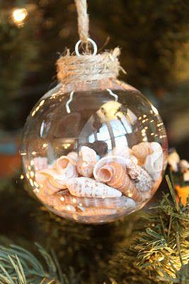 Свадьба - How To Make Your Own Seashell Christmas Ornament