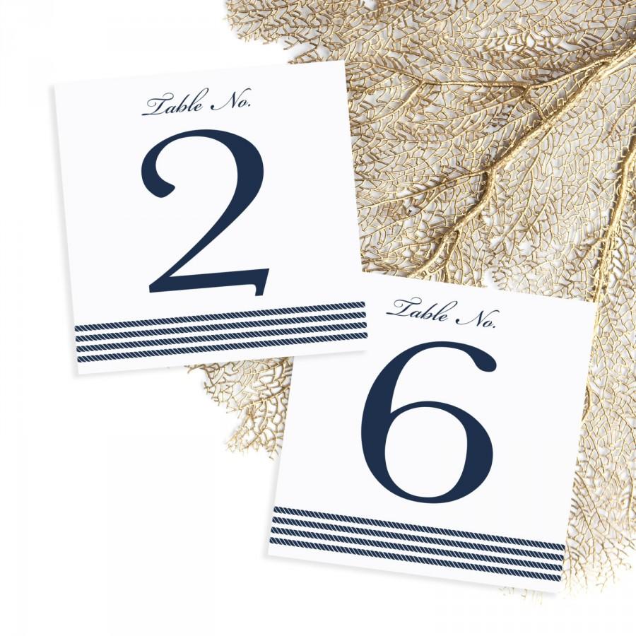 Mariage - Nautical Rope Detail Table Numbers