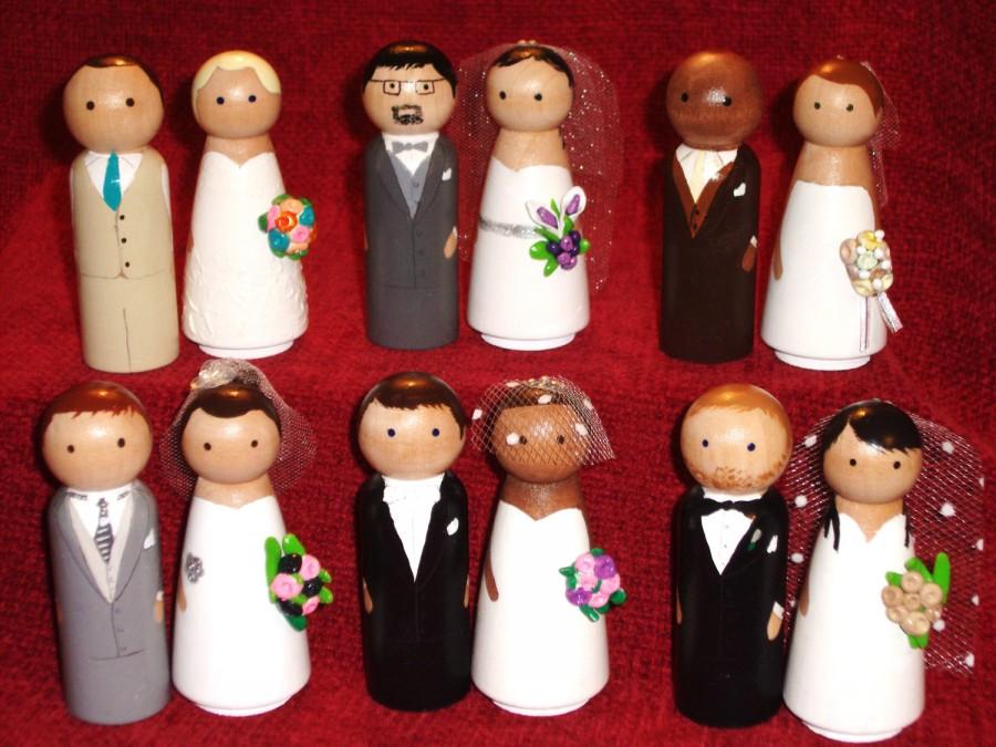 Hochzeit - Custom  Collection Wedding Cake Toppers-Uniquely Customized