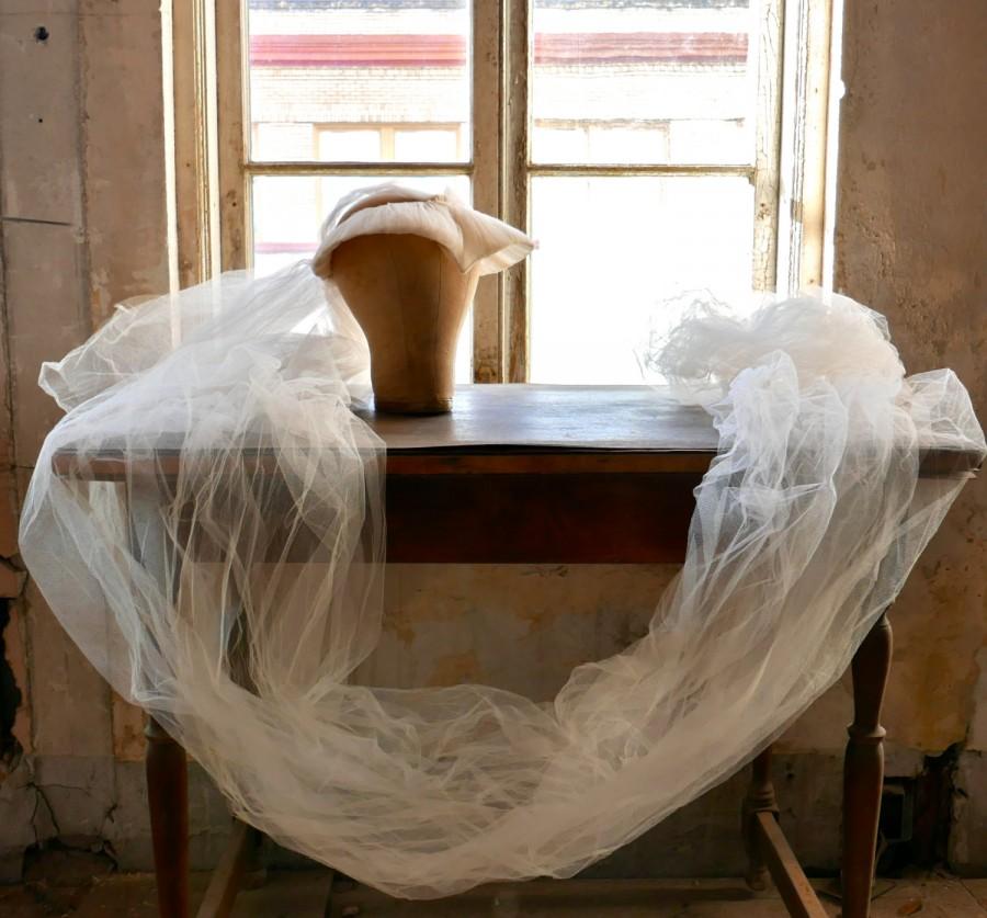 زفاف - 1940s Widow's Peak Bridal Veil