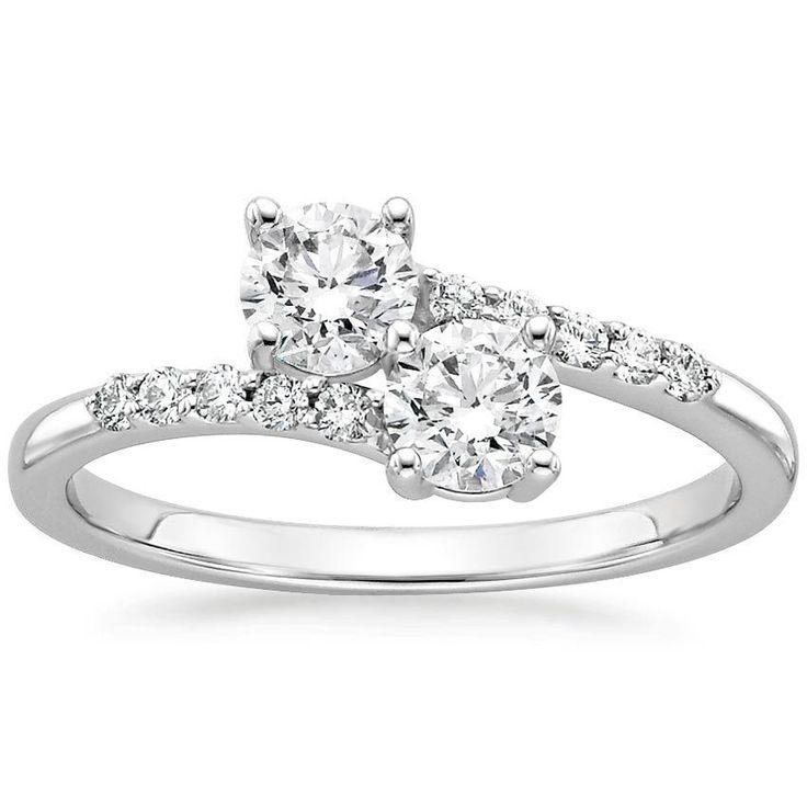 زفاف - 18K White Gold Duo Diamond Ring (2/3 Ct. Tw.)