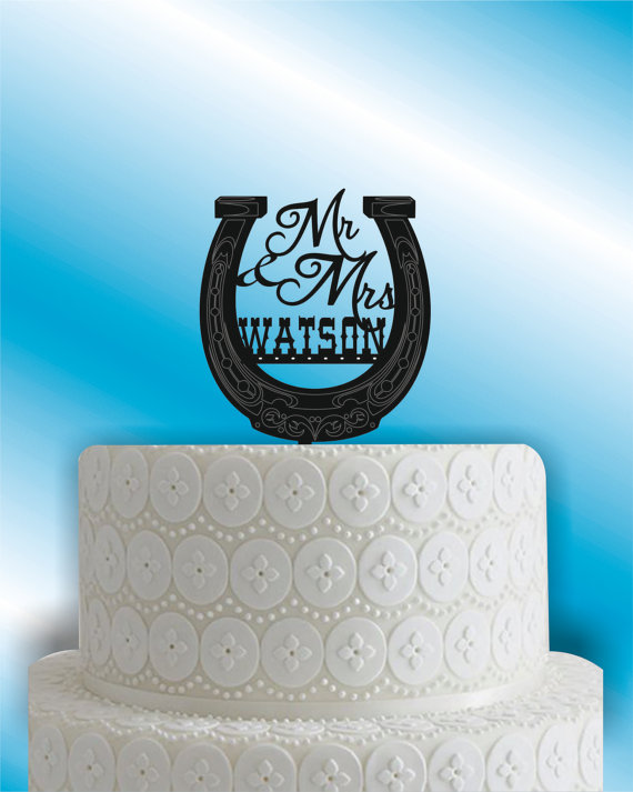 زفاف - Country Wedding Cake Topper - Custom Wedding Cake Topper - Personalized Weddding Cake Topper - Mr and Mrs - Western - Bride and Groom