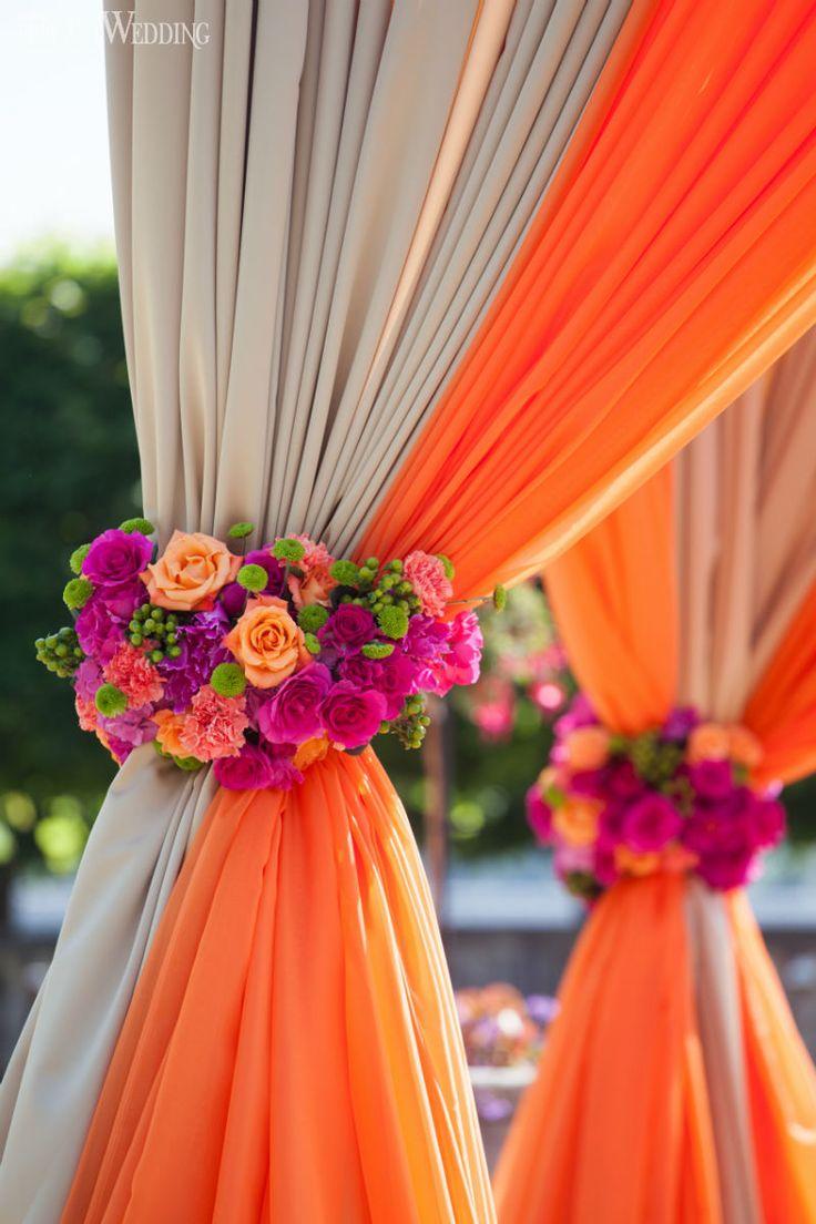 Hochzeit - VIBRANT INDIAN WEDDING BY THE FALLS
