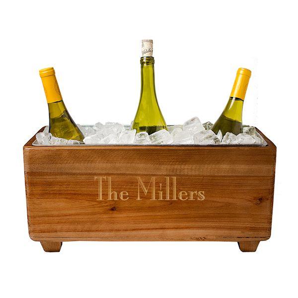Mariage - Personalized Wooden Wine Trough