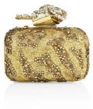 Wedding - Jimmy Choo Woven Crystal-Embroidered Clutch