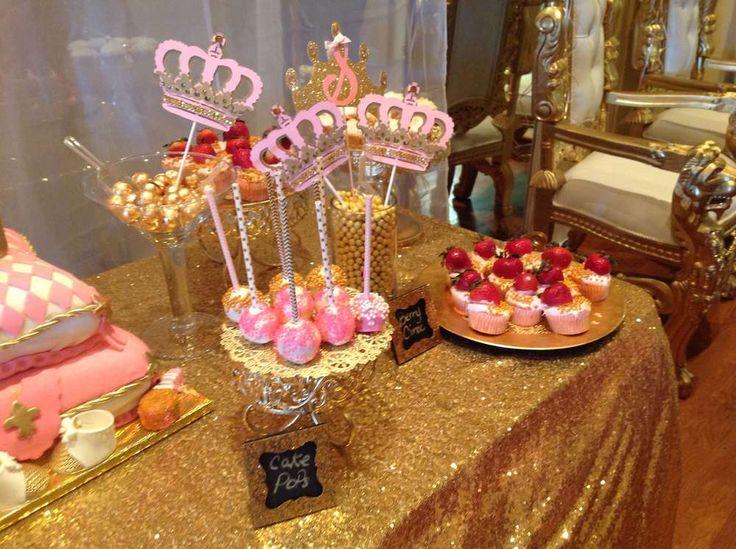 Свадьба - Pink And Gold Baby Shower Party Ideas