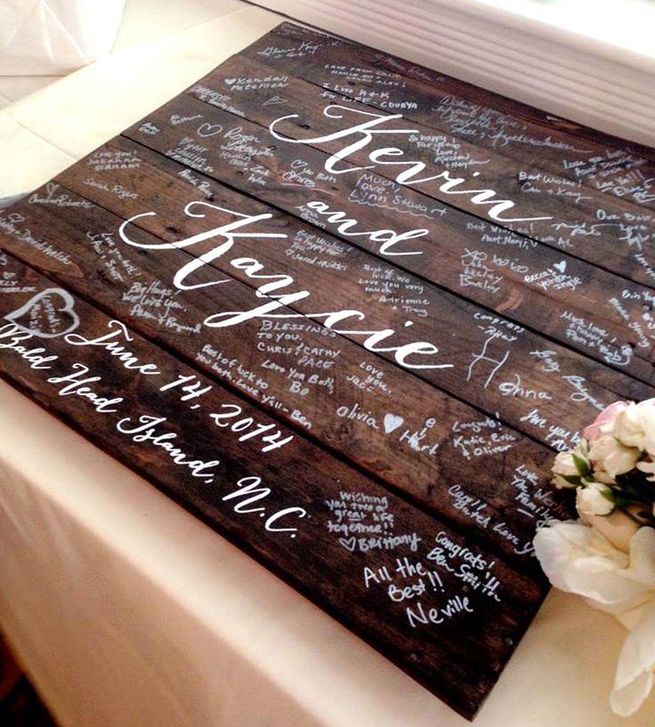 Hochzeit - Wedding Guestbook Wood Sign