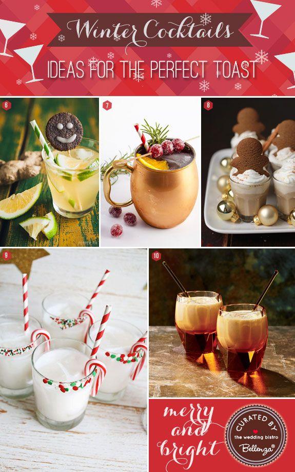 Свадьба - Winter Wedding Signature Drinks: 10 Cocktail Recipes To Toast With!