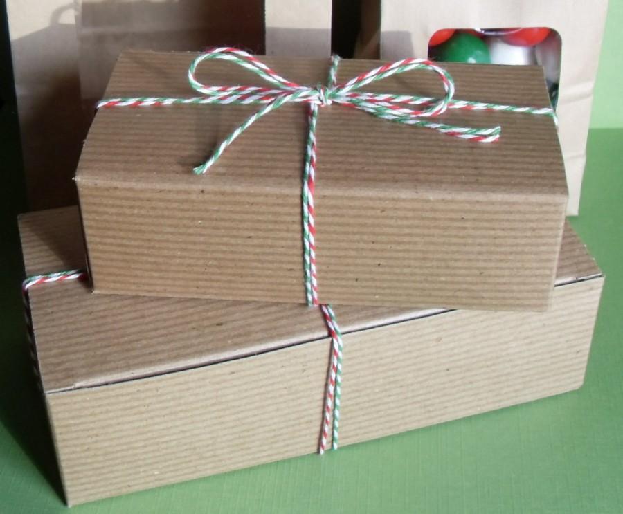 زفاف - Kraft Brown Solid Candy Boxes - Set of 36 - One Pound Candy Boxes for Party Favors, Candy and Treats